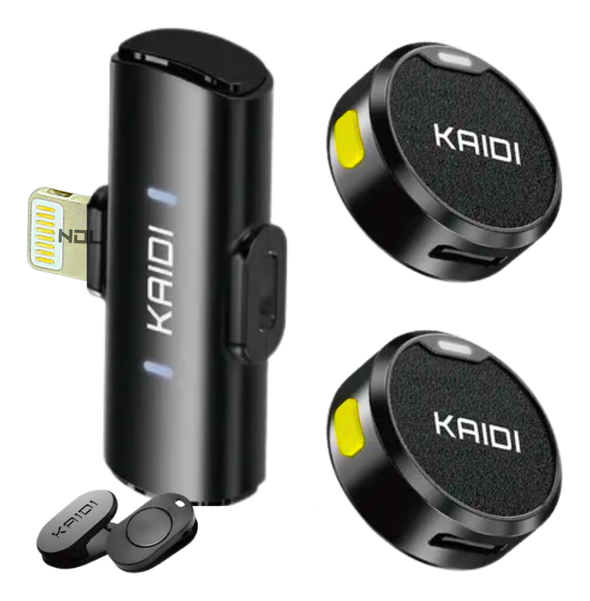 Microfone Lapela Com Imã Tipo C Anti Ruido Redondo Kaidi Cor Preto